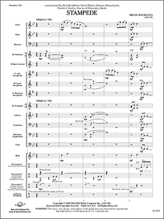 Stampede (c/b) Symphonic wind band