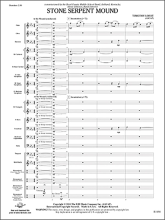 Stone Serpent Mound (c/b) Symphonic wind band