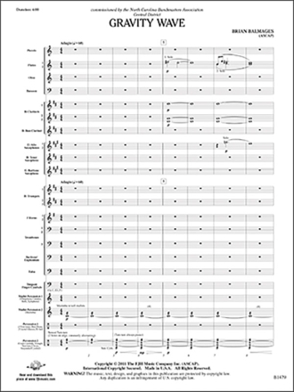 Gravity Wave (c/b score) Symphonic wind band