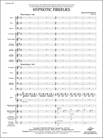 Hypnotic Fireflies (c/b score) Symphonic wind band