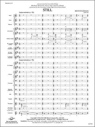 Still (c/b score) Symphonic wind band