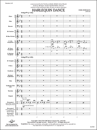 Harlequin Dance (c/b score) Symphonic wind band