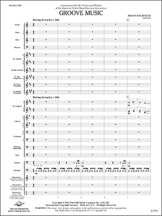 Groove Music (c/b score) Symphonic wind band