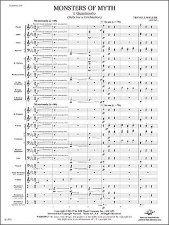 Monsters of Myth (c/b score) Symphonic wind band