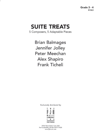 Suite Treats (c/b) Symphonic wind band