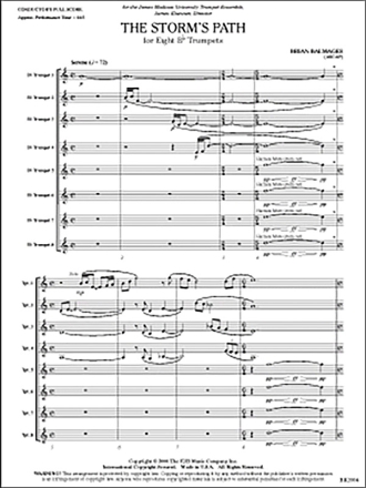 The Storm's Path (b/e score) Brass ensemble