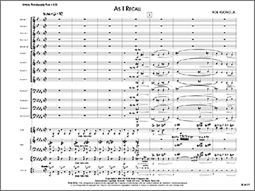 As I Recall (j/e score) Jazz band