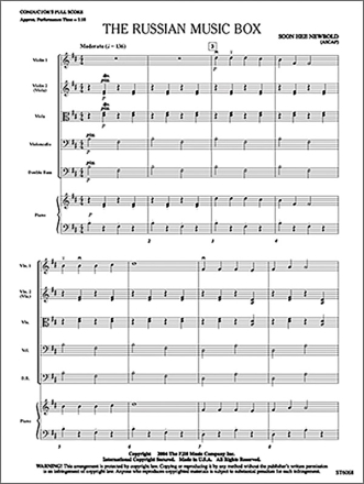The Russian Music Box (s/o score) Full Orchestra