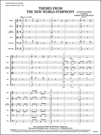 Themes from New World Symphony (s/o sc) Full Orchestra