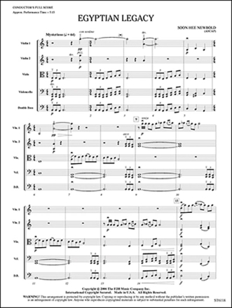 Egyptian Legacy (s/o score) Full Orchestra