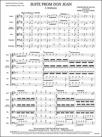 Suite from Don Juan (s/o score) Full Orchestra