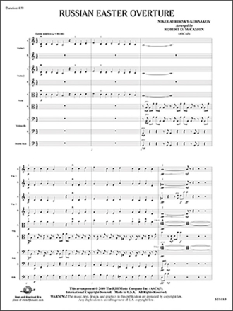 Russian Easter Overture (s/o score) Full Orchestra