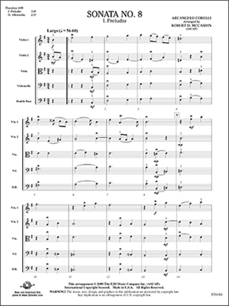 Sonata No 8 (s/o score) Full Orchestra