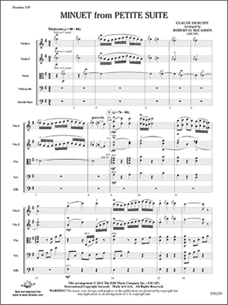 Minuet from Petite Suite (s/o score) Full Orchestra