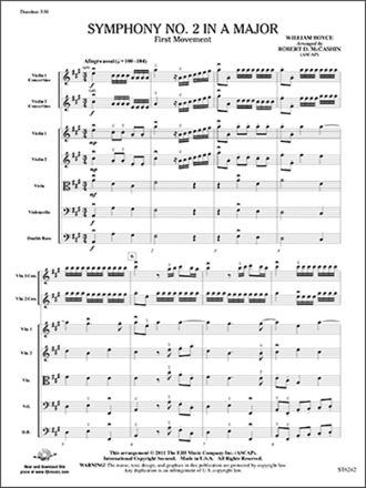 Symphony No 2 in A Major (s/o score) Full Orchestra