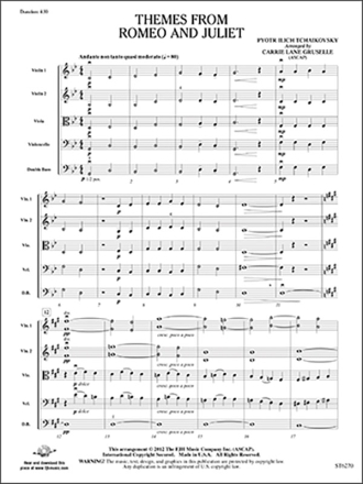 Themes from Romeo & Juliet (s/o score) Full Orchestra