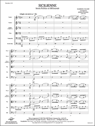 Sicilienne (s/o score) Full Orchestra