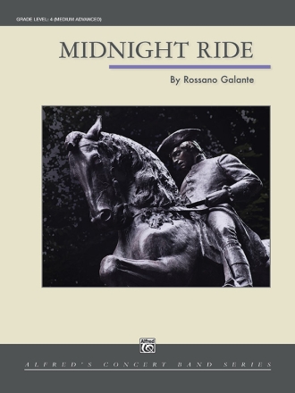 Midnight Ride (c/b) Symphonic wind band score and parts