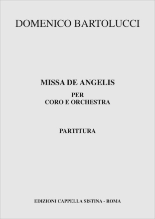 Missa De Angelis Coro e Orchestra Partitura