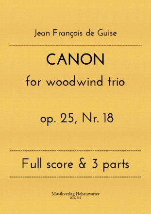 CANON for woodwind trio