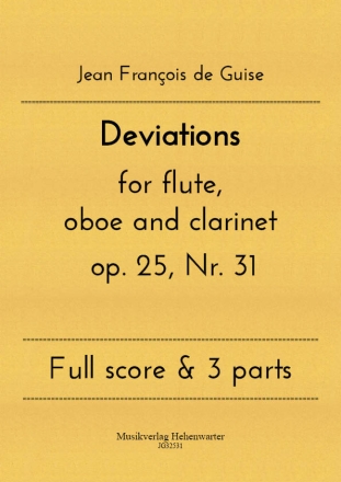 Deviations for flute, oboe and clarinet op. 25, Nr. 31