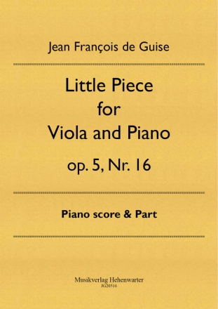 Little Piece for Viola and Piano op. 5, Nr. 16