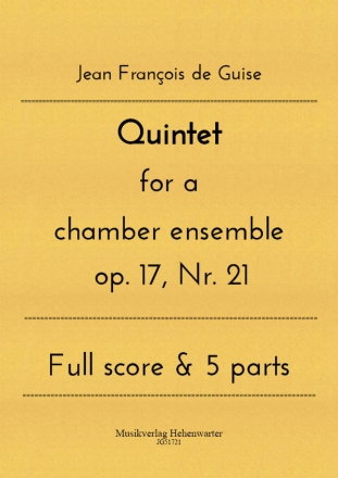 Quintet for a chamber ensemble op. 17, Nr. 21