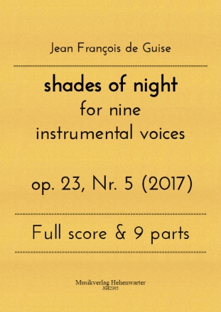 shades of night for nine instrumental voices op. 23, Nr. 5