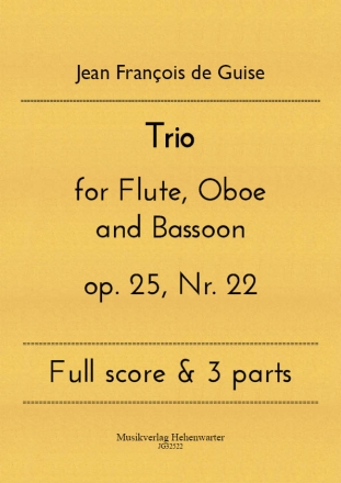 Trio for Flute, Oboe and Bassoon op. 25, Nr. 22