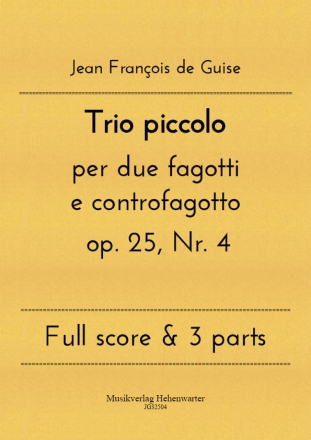 Trio piccolo per due fagotti e controfagotto op. 25, Nr. 4