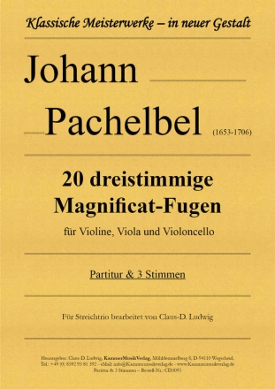 20 dreistimmige Magnificat-Fugen fr Violine, Viola und Violoncello