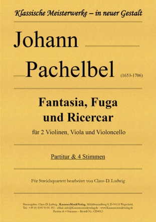 Fantasia, Fuga und Ricercar fr Streichquartett