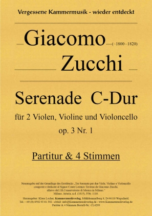 Serenade C-Dur, op. 3 Nr. 1