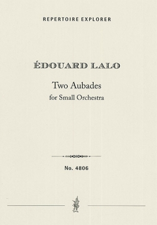 2 Aubades  for small orchestra study score