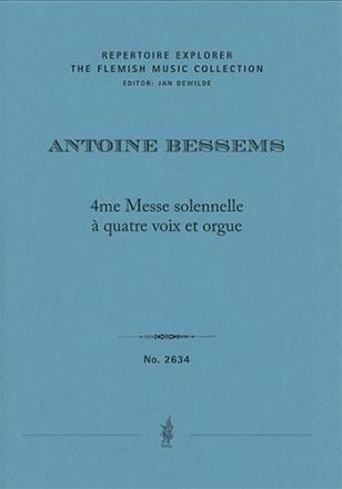 Fourth Solemn mass for four voices and organ The Flemish Music Collection Performance Score