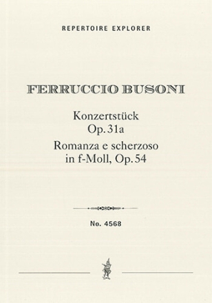 Konzerstck D-Dur Op. 31a & Romanza e Scherzoso in f-minor Op. 54 Orchestra