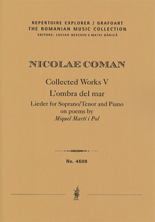 Lombra del mar,Songs on poems by Miquel Mart i Pol for soprano/tenor & piano (performance score/f Vocal Music & Orchestra/Chamber Music Group/Keyboard Performance Score