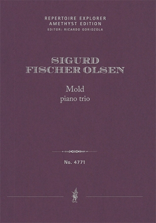 Mold, piano trio for violin, cello and piano (first print, performance score, 3 copies) Chamber Music with Piano Performance Score, 3 copies