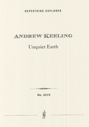 Unquiet Earth, piano trio (score and parts, first print) Chamber Music with Piano Set Score & Parts