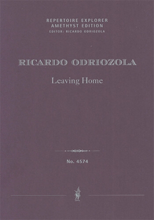 Leaving Home for piano, violin and cello (score and parts / first print) Chamber Music with Piano Set Score & Parts