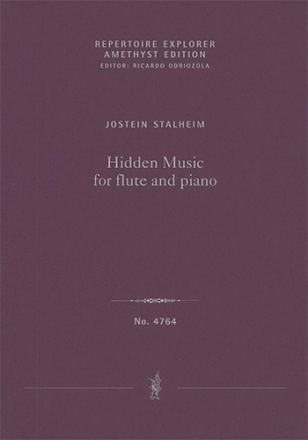 Hidden Music for flute and piano (First print / score and part) Chamber Music with Piano Score & Part