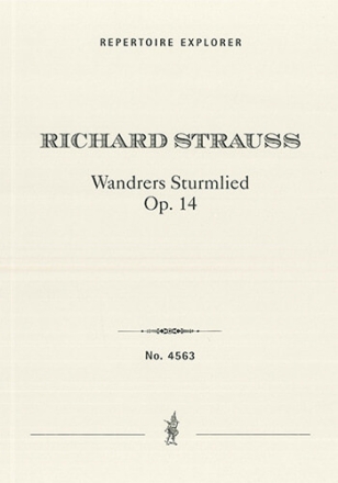 Wandrers Sturmlied Op. 14 for six-part choir and grand orchestra Choir/Voice & Orchestra