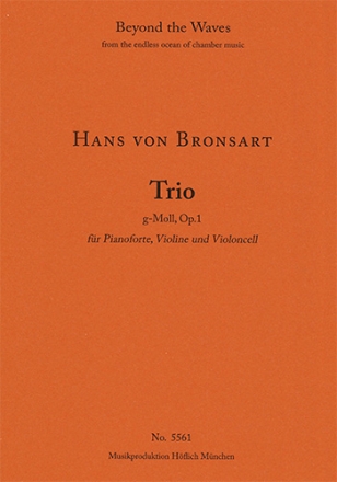 Trio for pianoforte, violin and violoncello in G minor, Op. 1 (Piano performance score & parts) Strings with piano Piano Performance Score & 2 string parts