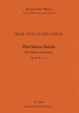 3 small pieces for violin and piano Op. 1 Nos. 1-3 (Piano performance score & part) Strings with piano Piano Performance Score & Solo Violin