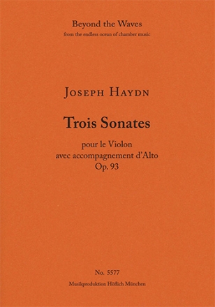 Three Sonatas for Violin and Viola Op. 93 (Performance score, 2 copies) String Instrument(s) Performance Score, 2 copies