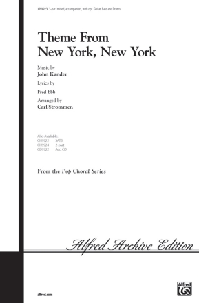 New York, New York, Theme from (3pt mix) Mixed voices