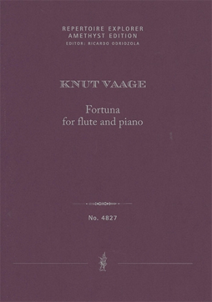 Fortuna for flute and piano (first print, score & part) Chamber Music with Piano Score & Part