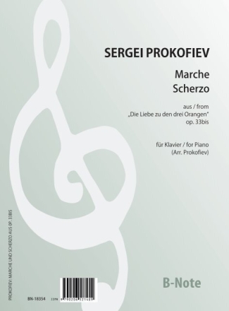 Marche und Scherzo aus Die Liebe zu den drei Orangen op.33 (Arr. Klavier) Klavier Spielnoten