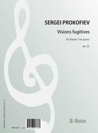 Visions fugitves fr Klavier op.22 Klavier Spielnoten