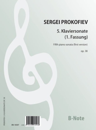 5. Klaviersonate (1. Fassung 1925 ) op.38 Klavier Spielnoten